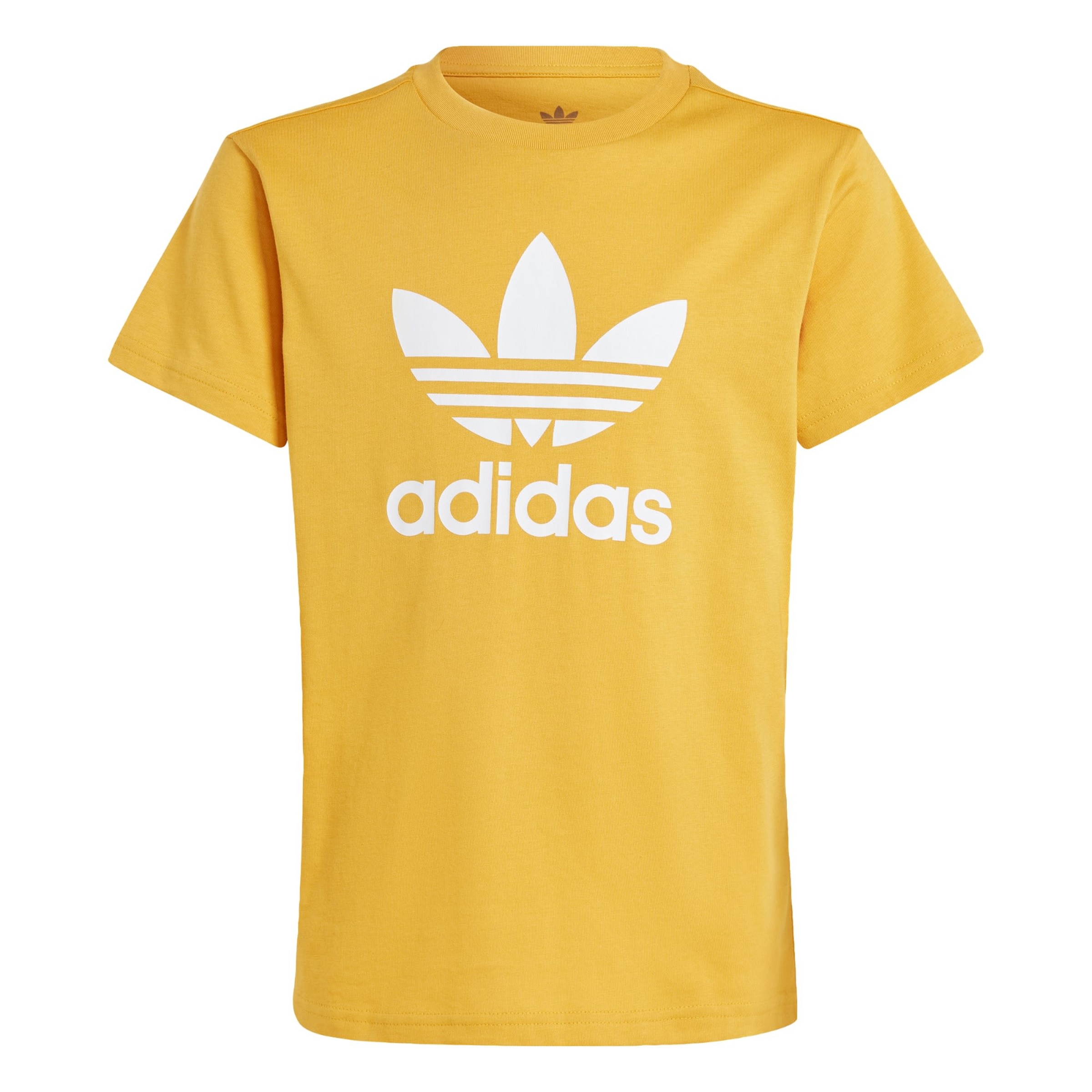 T-Shirt 'Adicolor Trefoil' ADIDAS ORIGINALS en jaune : devant