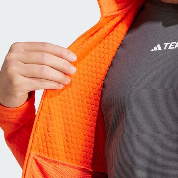 ADIDAS TERREX Athletic Fleece Jacket in Orange