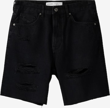 Bershka Loosefit Shorts in Schwarz: predná strana