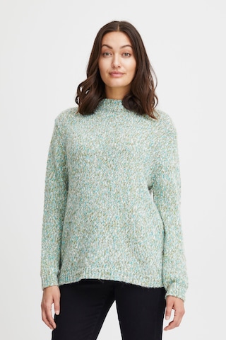 Fransa Sweater 'Potta Pu 1' in Green: front