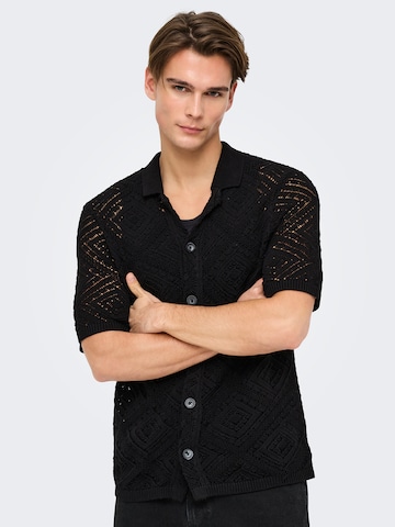 juoda Only & Sons Kardiganas 'ONSKOLMAR'