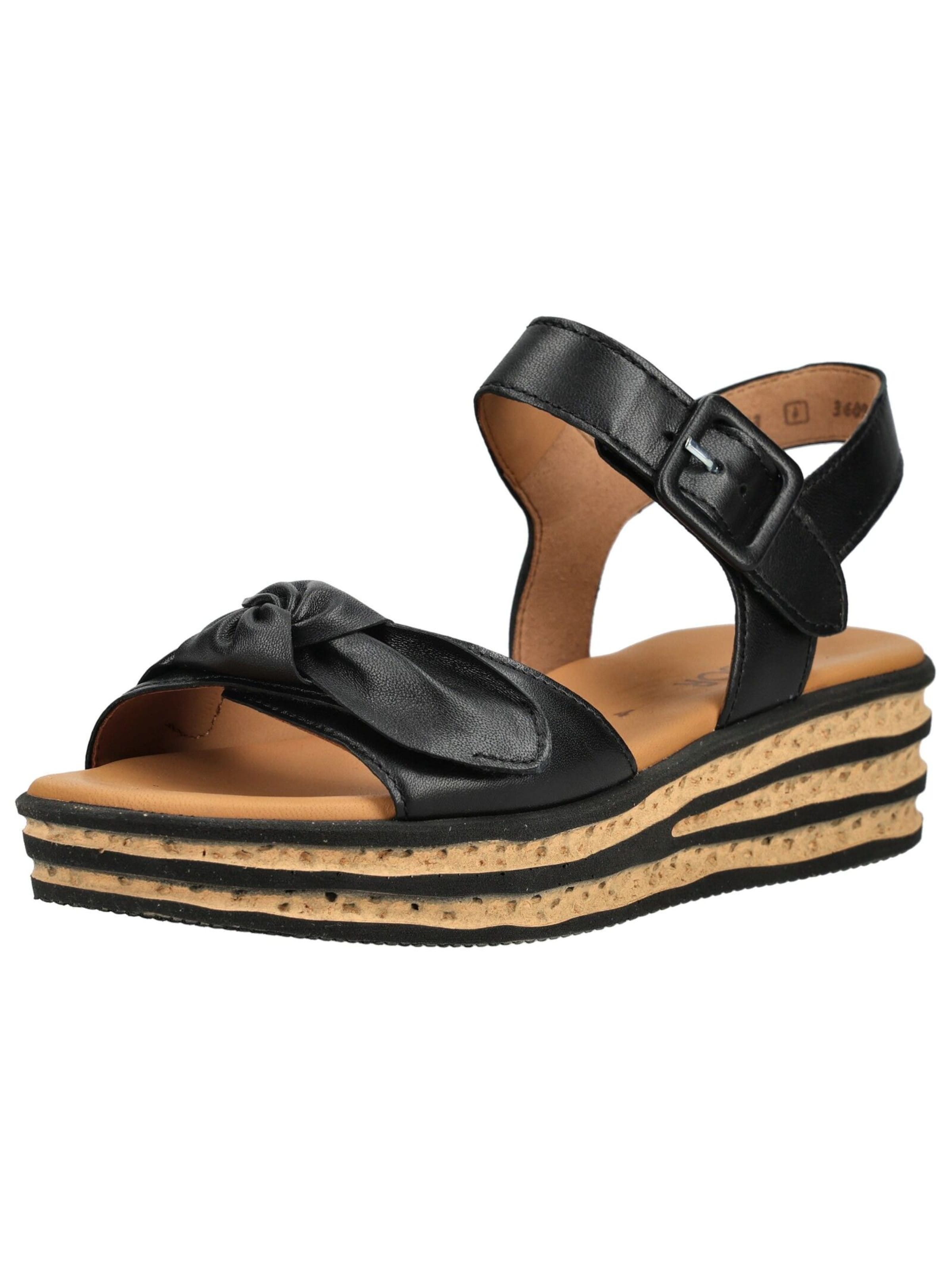 GABOR Sandaal in Zwart: voorkant
