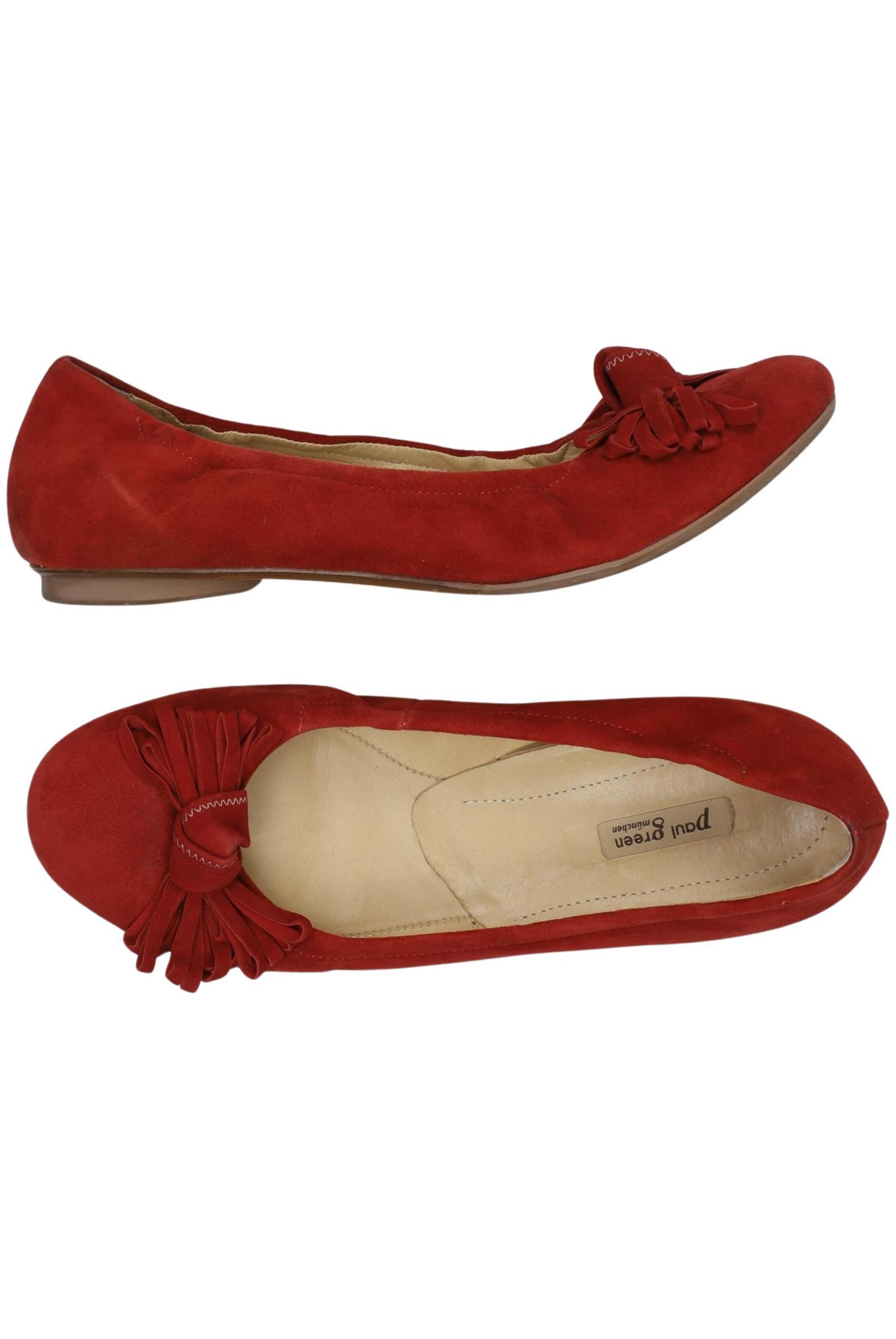 Paul Green Flats & Loafers in 39 in Red: front