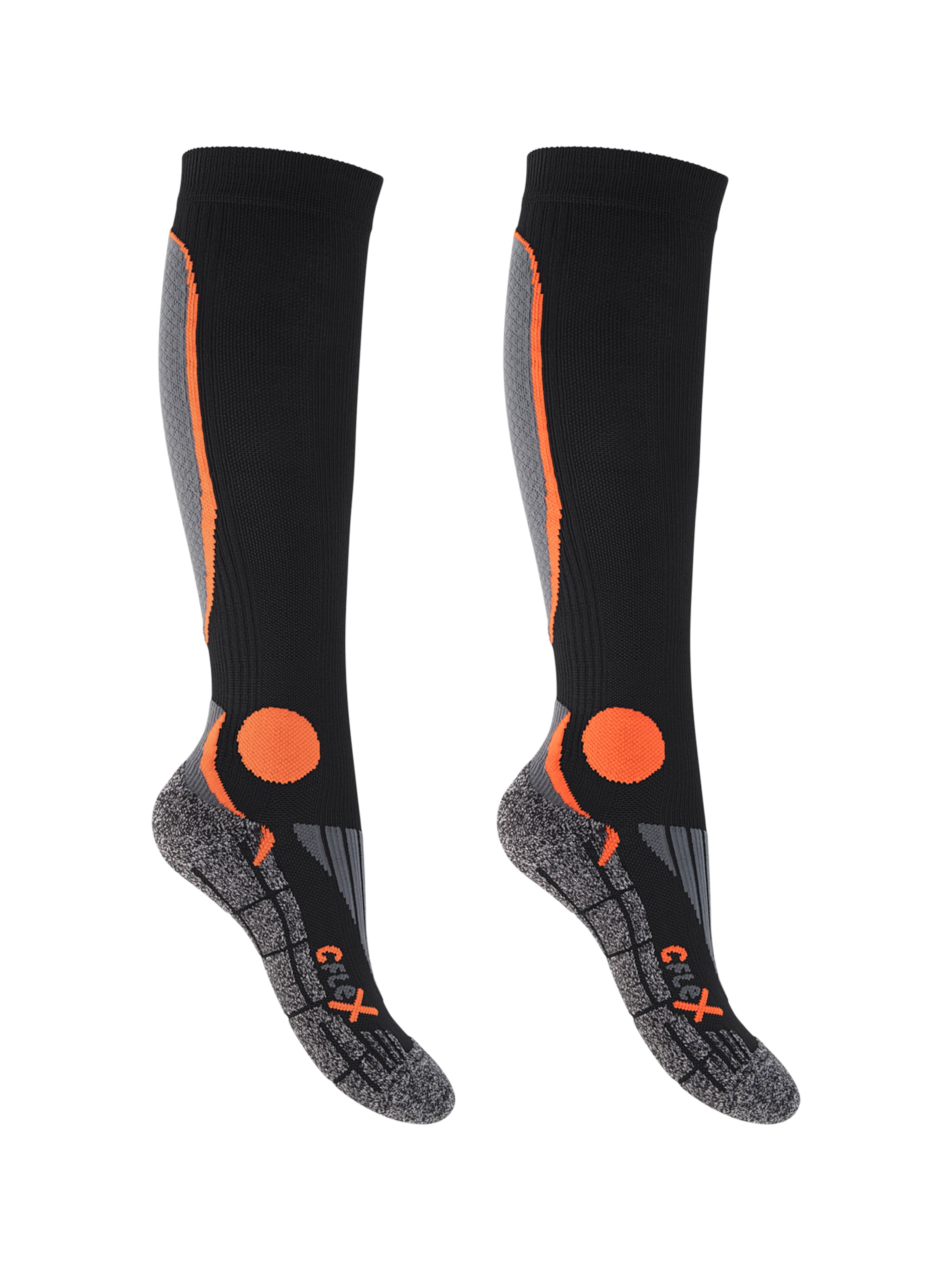 cflex Sportsocken 'Performance'‌‌‌‌ in Orange: Vorderseite