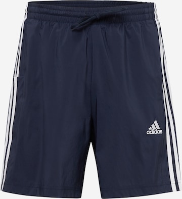 ADIDAS SPORTSWEAR Workout Pants 'Essentials Chelsea' in Blue: front