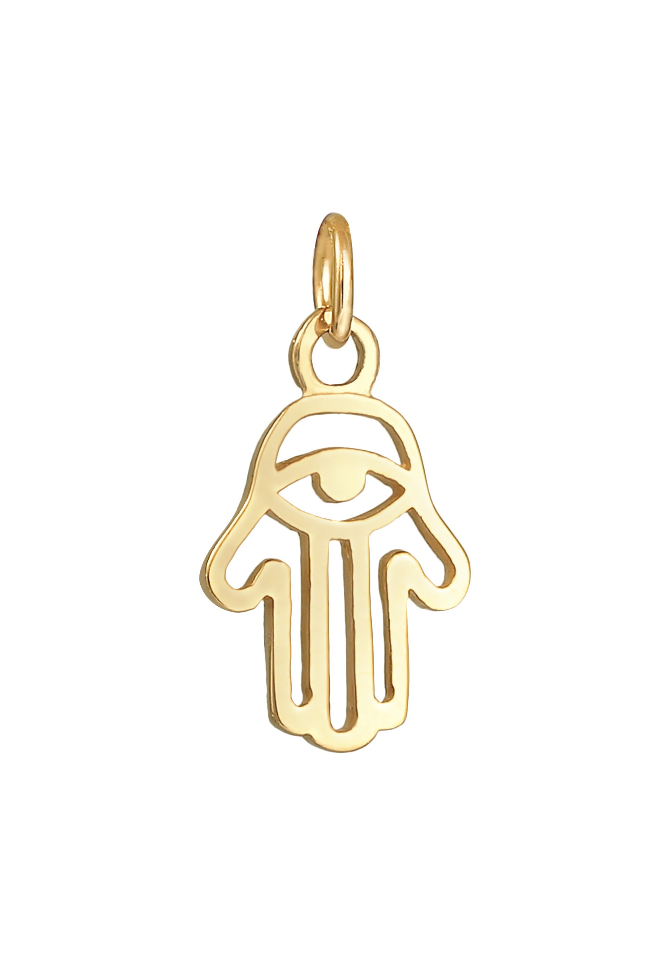 ELLI Anhänger Hamsa Hand in Gold: Vorderseite