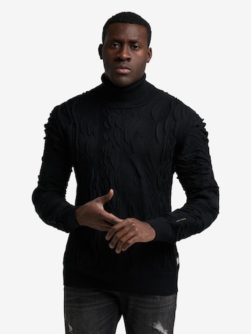 Carlo Colucci Sweater 'Daniel' in Black: front
