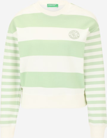 UNITED COLORS OF BENETTON Sweatshirt in Groen: voorkant