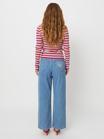 Crās - Camisa ' Lesliecras ' em vermelho