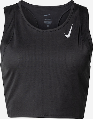 NIKE Sports Top in Black: front