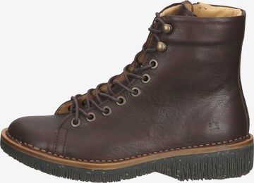 EL NATURALISTA Lace-Up Ankle Boots in Brown