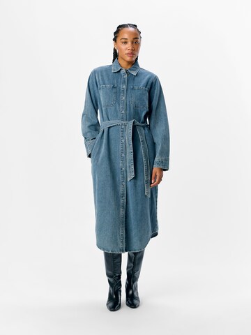 OBJECT Shirt dress 'Dayan' in Blue: front