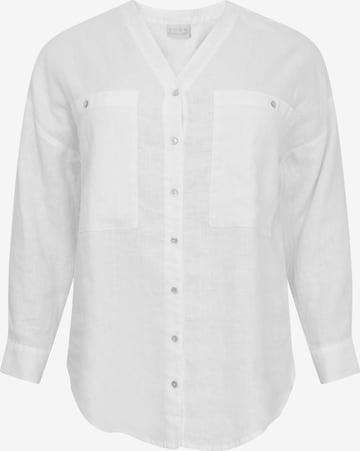 Chemisier YOEK en blanc : devant