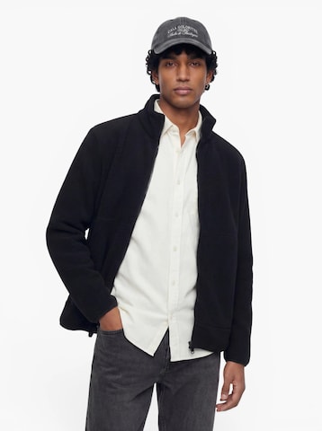 Only & Sons Fleece jas 'ONSJASON' in Zwart: voorkant