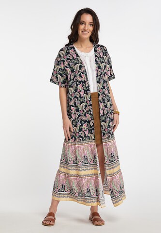 usha FESTIVAL Kimono in Zwart: voorkant