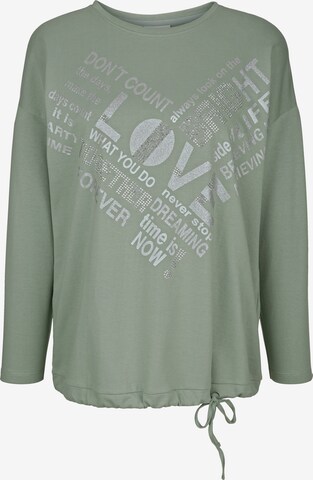 MIAMODA Sweatshirt in Green: front