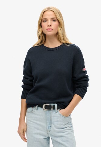 Superdry Trui in Blauw: voorkant