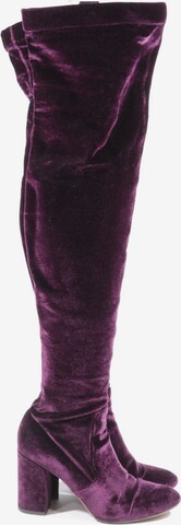 Aquazzura Dress Boots in 37 in Purple: front