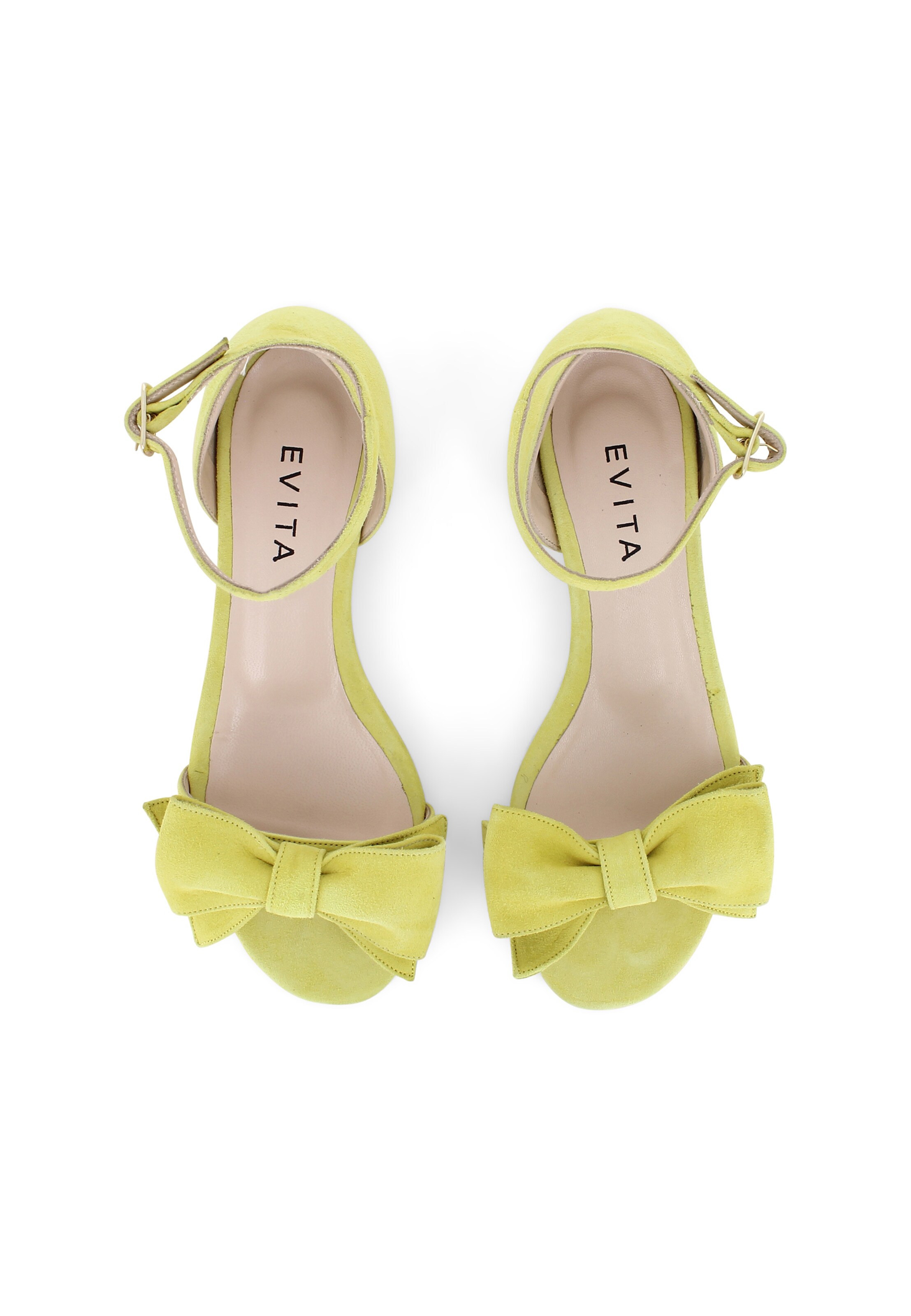 EVITA Strap sandal 'SALVINA' in Yellow