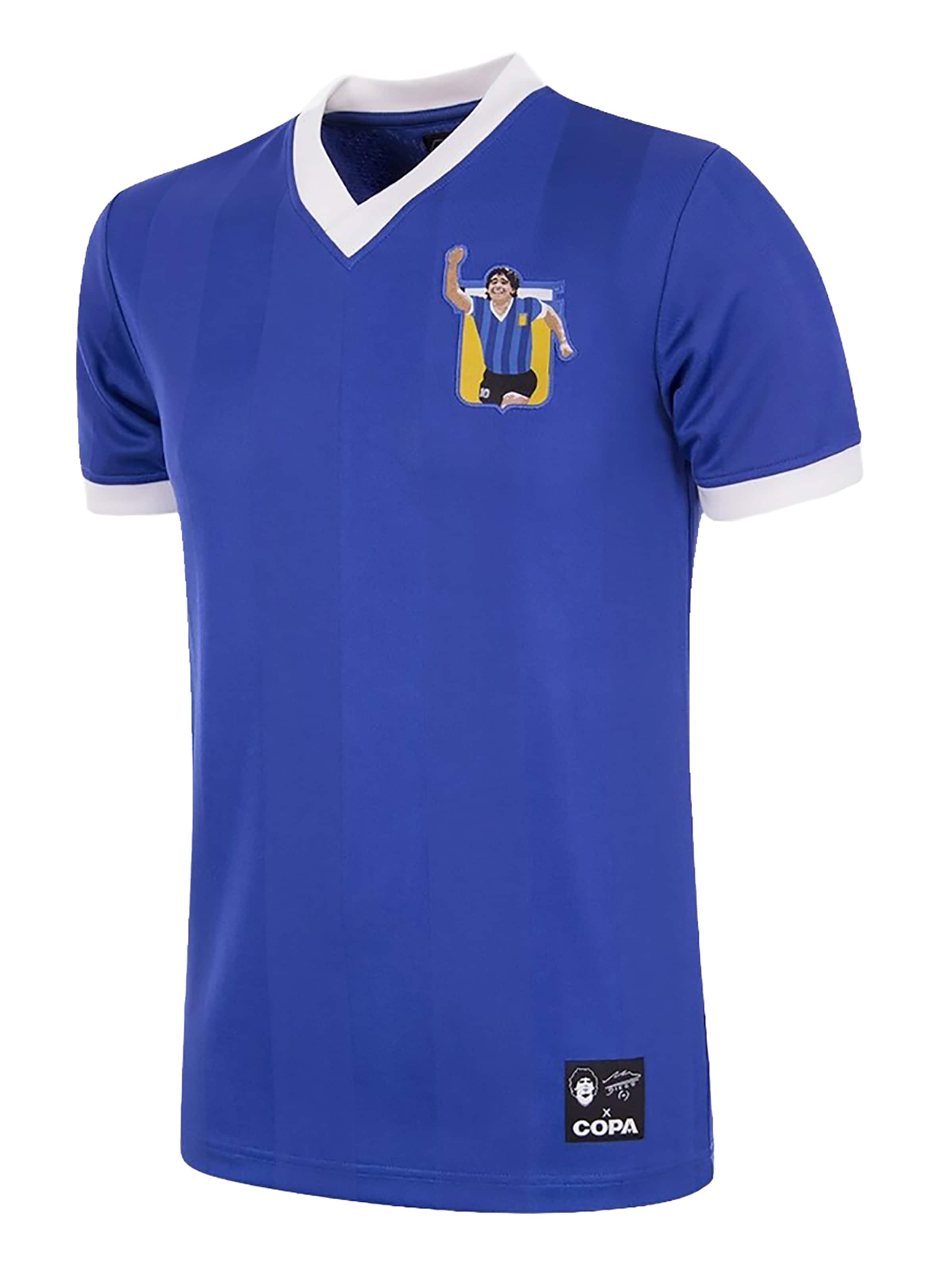 Copa Trikot 'Maradona X  COPA Argentinien 1986' in Blau: Vorderseite