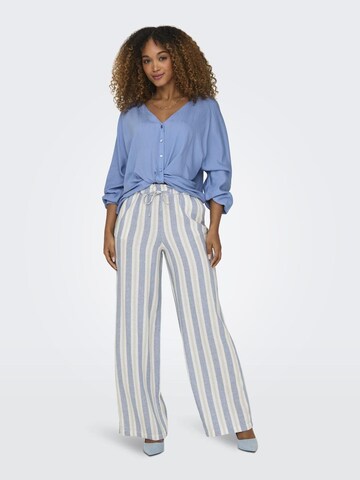 ONLY Wide Leg Hose 'Caro' in Blau