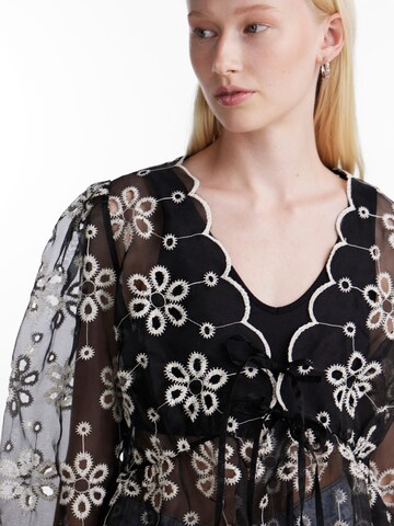 PIECES Blouse 'ALLY' in Zwart