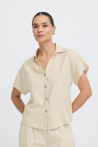 Chemisier b.young en beige : devant