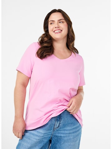 Zizzi - Camisa em rosa: frente