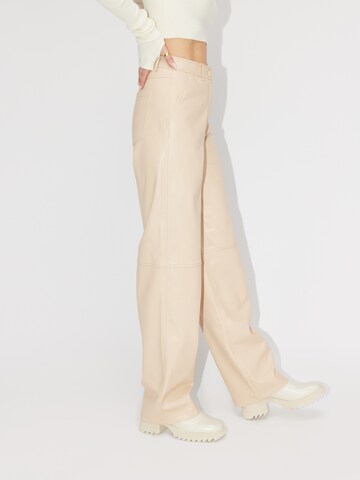 LeGer by Lena Gercke Boot cut Trousers 'Raven' in Beige