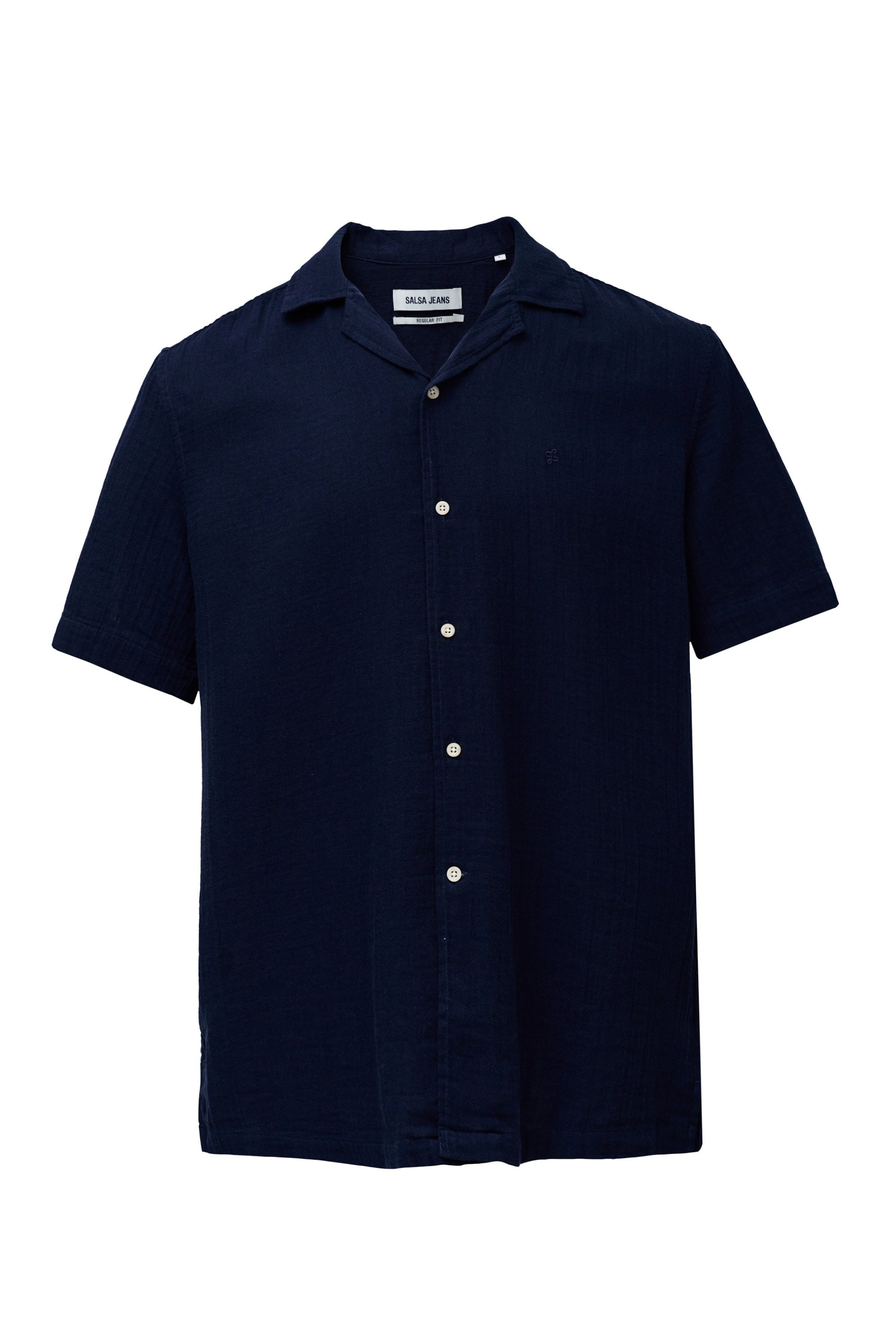 Salsa Jeans Overhemd in Blauw: voorkant