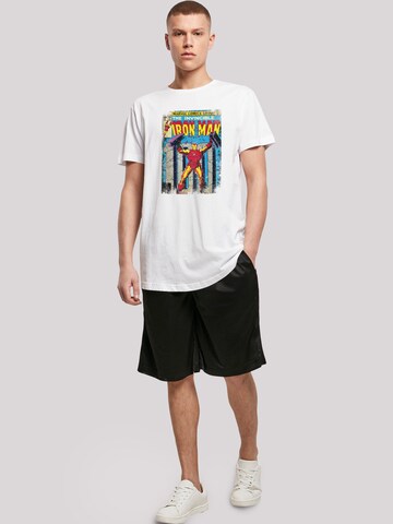 F4NT4STIC T-Shirt 'Marvel Iron Man Cover' in Weiß