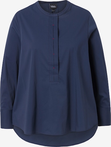 Ulla Popken Bluse in Blau: Vorderseite