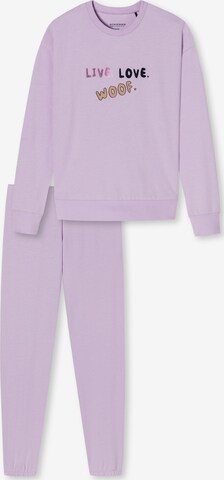 SCHIESSER Pajamas 'Original Classics' in Purple: front