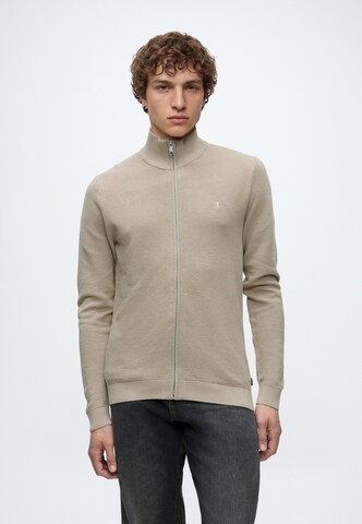 Jack & Jones Premium Плетена жилетка 'JPRBLURYAN' в сиво: отпред