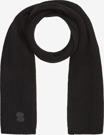 s.Oliver Scarf in Black: front