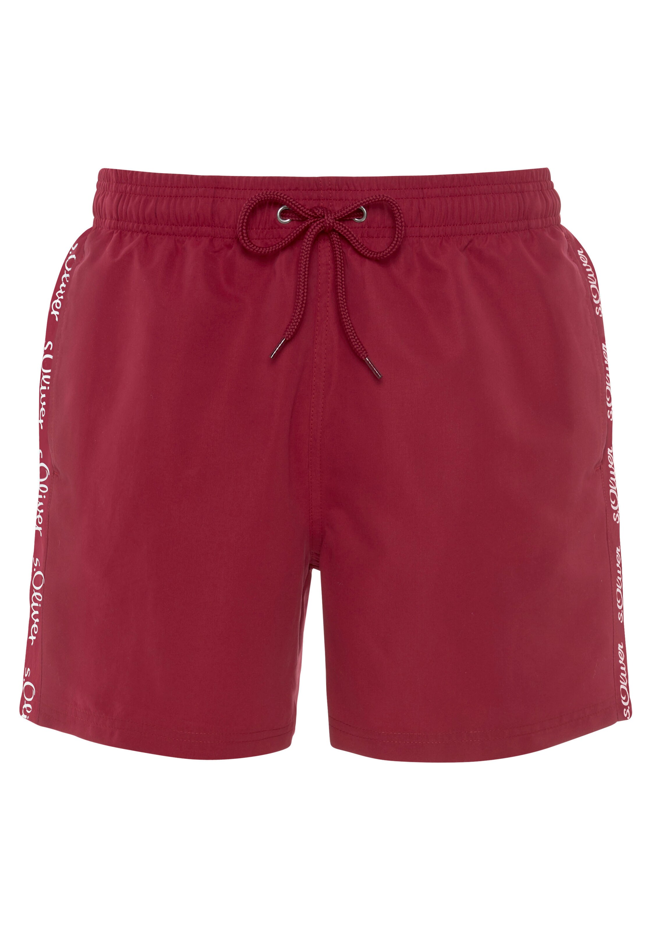 s.Oliver Plavecké šortky 'Noah' - Červená: predná strana