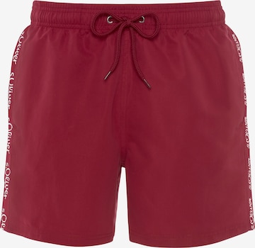 Shorts de bain 'Noah' s.Oliver en rouge : devant