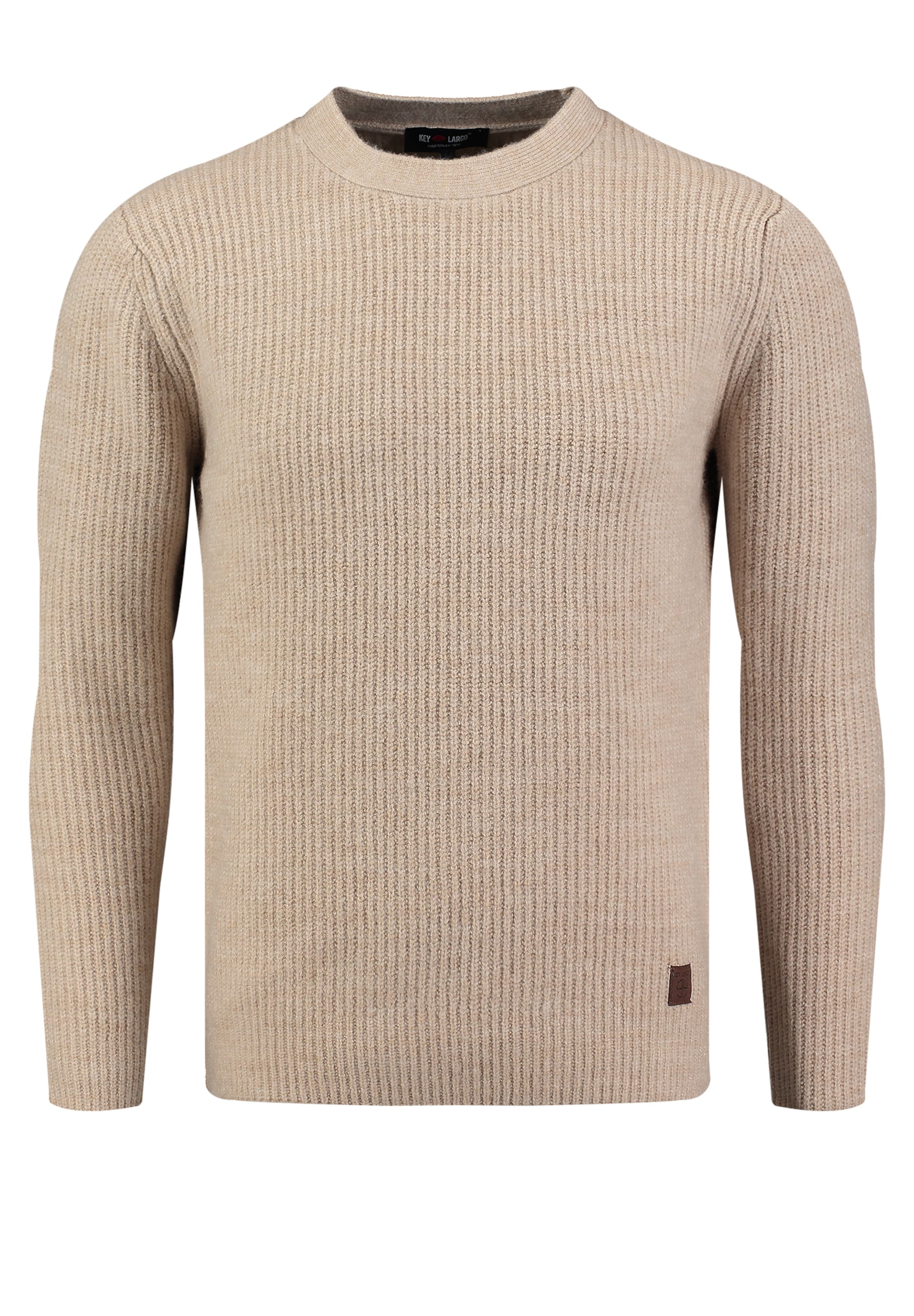 Key Largo Πουλόβερ 'KLGlasgow' σε μπεζ: μπροστά