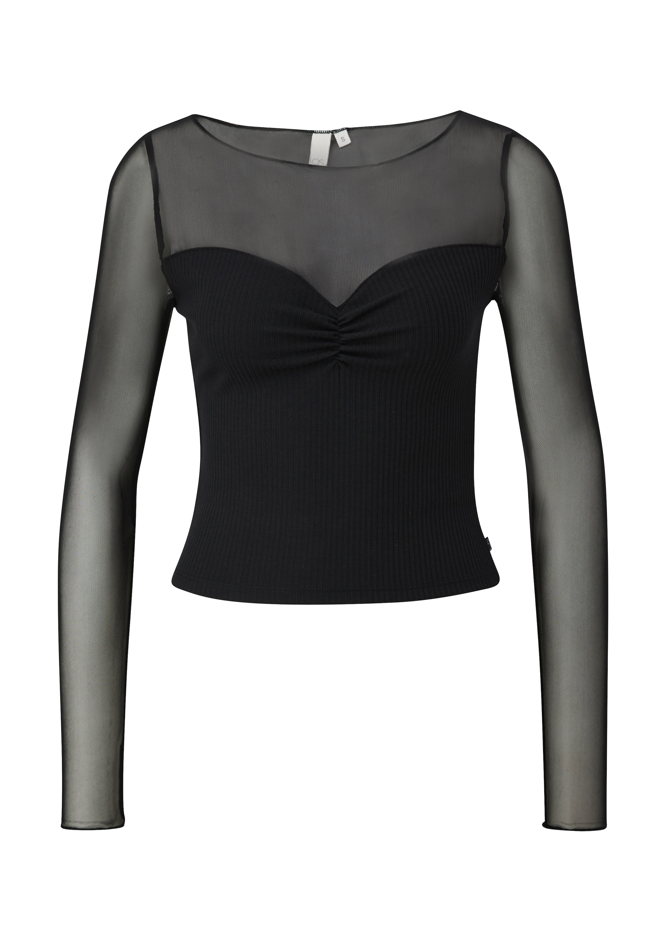 QS Tričko – černá: přední strana