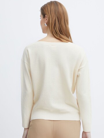 ICHI - Jersey 'Alpa' en beige
