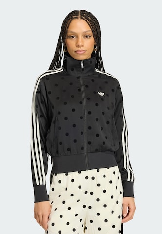 Veste de survêtement ADIDAS ORIGINALS en noir : devant