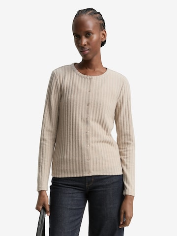 TOM TAILOR DENIM Neuletakki värissä beige: etupuoli