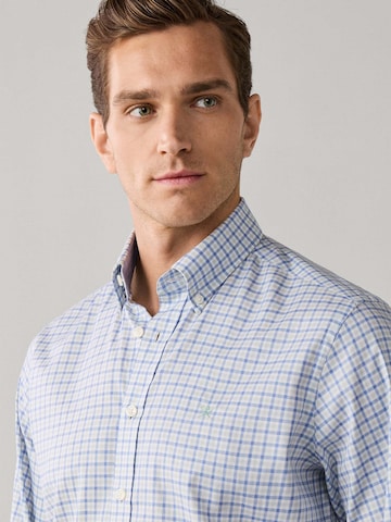Hackett London Regular Fit Hemd in Blau