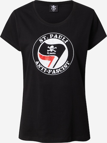 FC St. Pauli Shirt 'Anti Fascist' in Black: front