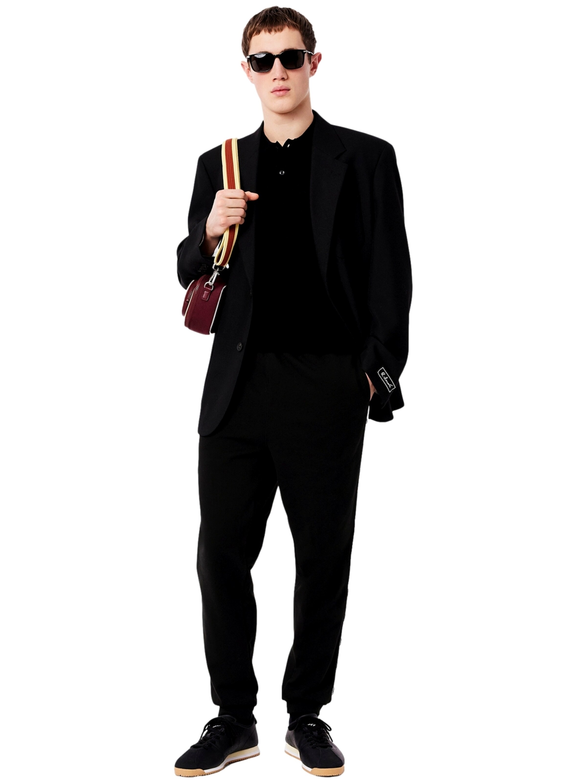 Regular Pantalon fonctionnel LACOSTE en noir