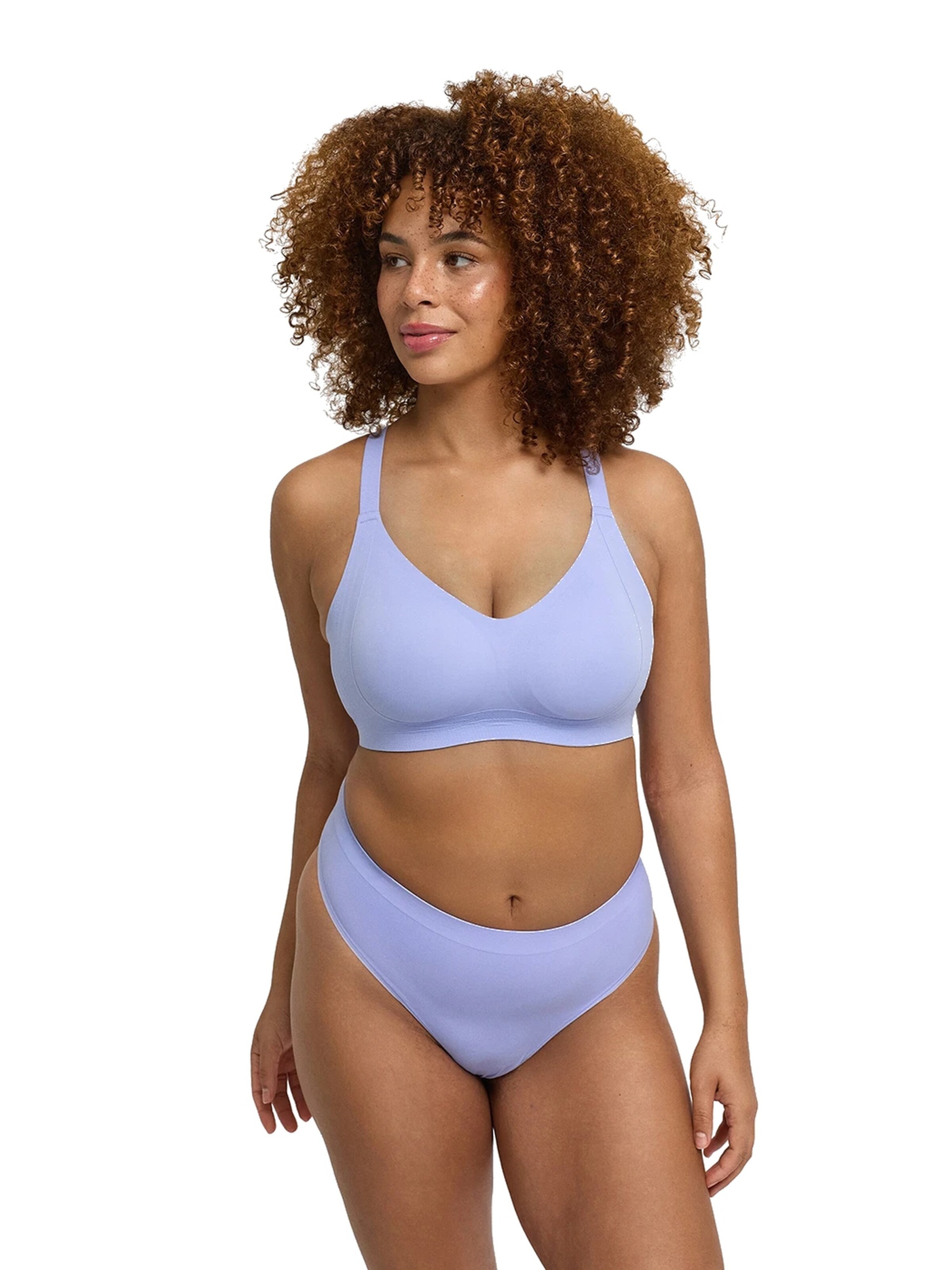 cfab (formerly creamy fabrics) Push-up BH 'Seamless Compact Push-Up BH'‌‌‌‌‌ in Lila: Vorderseite