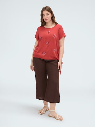 T-shirt Fiorella Rubino en orange