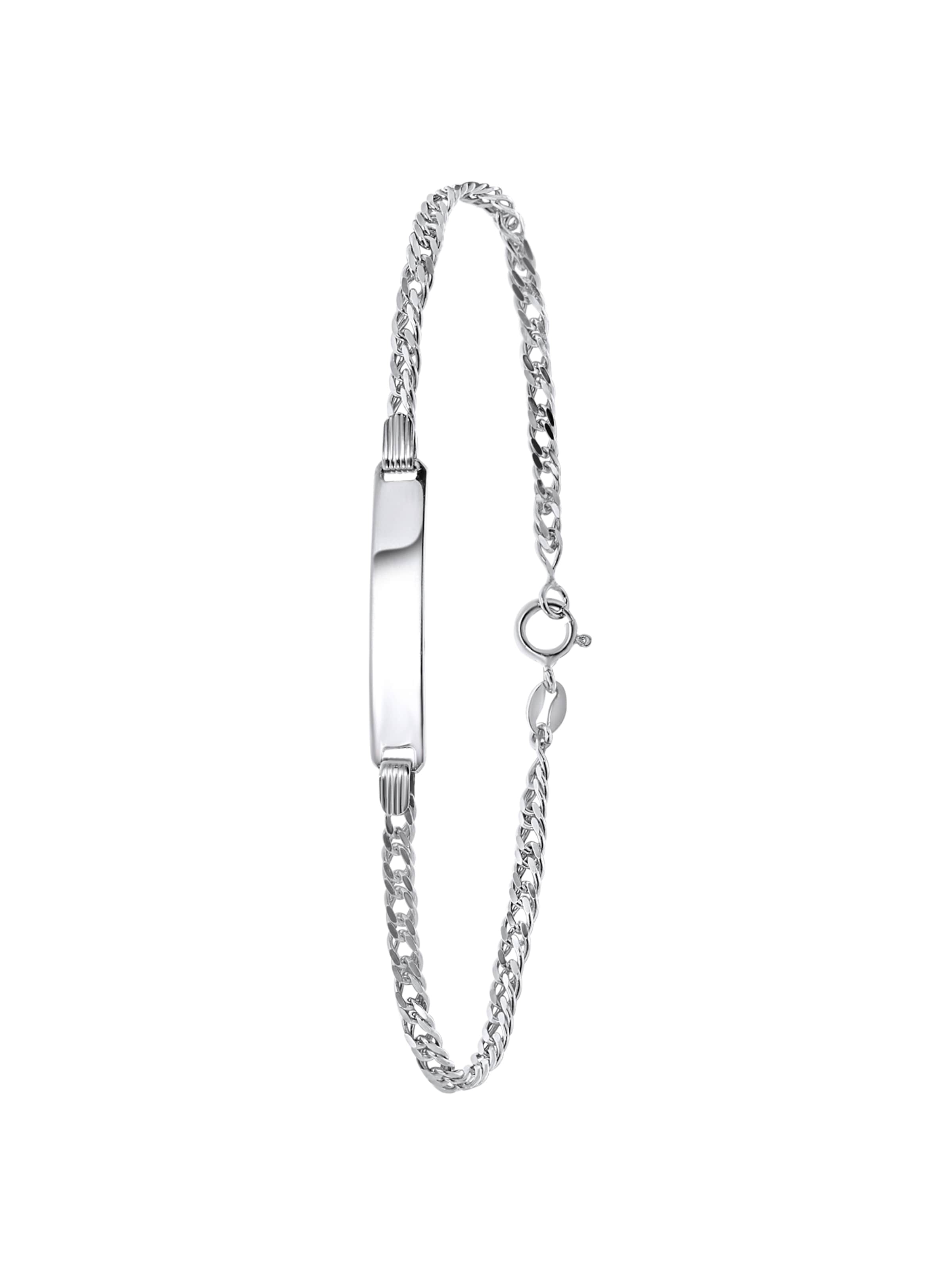 Lucardi Bracelet 'Basic' in Silver: front