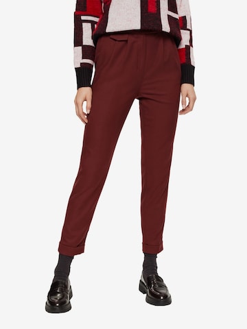 ESPRIT Tapered Pants in Red: front