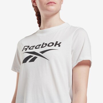 balta Reebok Marškinėliai